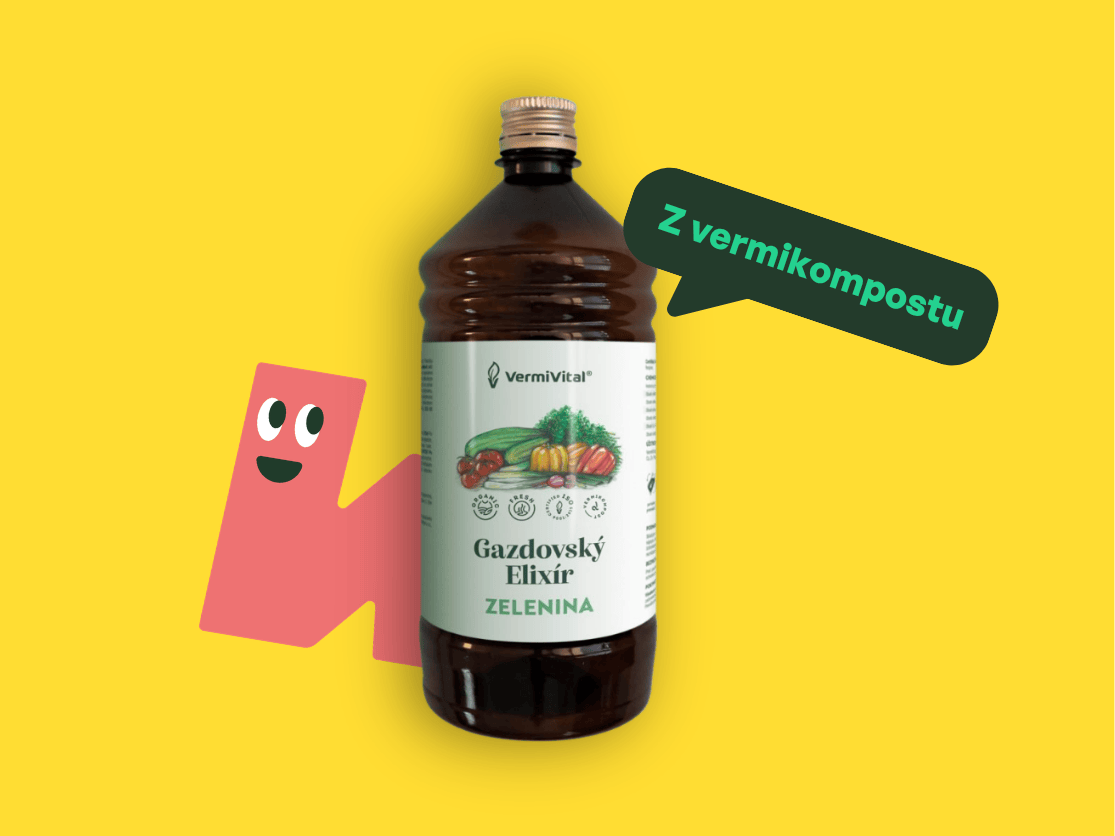 Gazdovský elixír Vermivital z vermikompostu na zeleninu